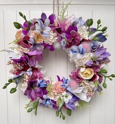 Wianek stroik wiosenny wielkanocny polne kwiaty diy dekoracja ozdoba łąka