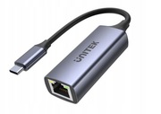 Kabel adapter Unitek U1323A USB-C - RJ45, 1Gbps, LAN, Ethernet, PD 100W