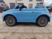 Samochód elektryczny Fiat 500 dla dziecka, pilot, ładowarka, stan bdb