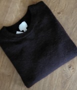 H&M__Dzianinowy czekoladowy sweterek wełna__M/38 