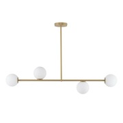 Elegancka złota lampa z kulami glamour