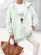 BLUZA DRESOWA Z KAPTUREM PRĄŻKI NOWOŚĆ KOLORY WIOSNA 