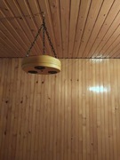 Lampa drewniana okrągła 