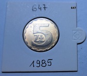 5 zł z 1985 roku  piękna moneta nr. 647