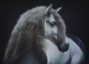 Portret konia. Pastele 50x70 cm