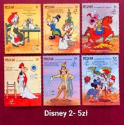 Znaczki bajki Disney- znaczki czyste **