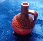 Karafka, ceramika rumuńska - rękodzieło. Ceramica Bledea, Baia Mare. 