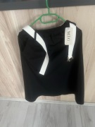 Spódnica midi czarna z paskiem