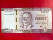 Liberia 20 Dolarów 2022r. P-39a UNC 