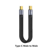 Kabel USB 3.1 Type-C OTG 10Gbps Gen2 długość 13 cm męski - męski 