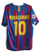RONALDINHO Gaucho koszulka z oryginalnym autografem FC Barcelona