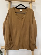 Sweter damski zestaw z kominem roz 40/42 Nowy dekolt w serek