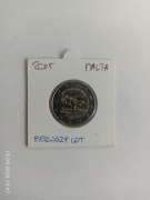 Malta 2 euro 2015 100. rocznica pierwszego lotu samolotem z Malty, mint