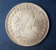 DRAPED BUST-DOLLARS--1 DOLLAR  1795 r---usa----KOPIA--23 gr