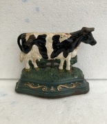 stoper do drzwi KROWA metalowa wright studios cow cast iron. staramalowana