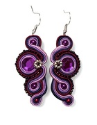 Kolczyki sutasz Nane Sutasz rękodzieło artystyczne 