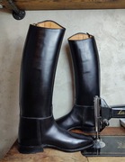 CAVALLO__buty jeździeckie (11,5 / 44 / 45) oficerki do jazdy konnej / skóra
