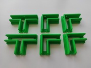 6 powiększonych uchwytów stolarskich do skręcania mebli z płyty 18mm