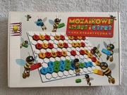 Gra dla dzieci do nauki czytania układanka mozaikowe litery cyfry