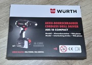 Klocki Wurth 956 el. Wiertarko-Wkrętarka ABS 18 Compact NOWE