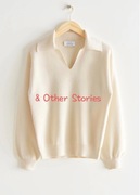 & Other Stories sweter z kołnierzem w serek