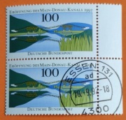 Niemcy DB znaczki 1992 # 1630**Drewniany most  dwójka pionowa 