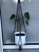 Kwietnik makrama antracyt PROMOCJA