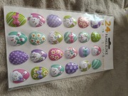 Naklejki Wielkanocne Samoprzylepne Jajka 24 szt. DEKORACJA WIELKANOC