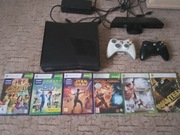 Konsola Xbox 360 Slim z Kinect oraz dwa pady i 6 gier