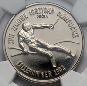 80. PRÓBA Nikiel 20000 złotych 1993 Lillehammer NGC PF68