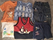 Zestaw ubrań dla dziecka. Paka dla chłopca 80-86 cm 6 sztuk na lato i zimę 