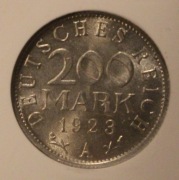 200 MARK - MAREK 1923 A NIEMCY  GCN MS69 