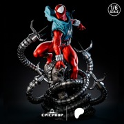 Figurka druk 3D żywica " Scarlet Spider Suit - F1800 " - 120 mm