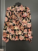 Bodyflirt bluzka modny wzór kwiaty kwiecista hit blog roz.36 