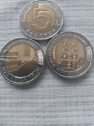 Monety 5 zł 3 szt