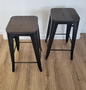 HOKER STOŁEK BAROWY STYL INDUSTRIALNY zestaw 2 szt.