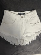 Spodenki jeansowe miss denim xs białe