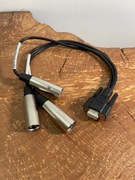 Przejściówka DB9 Female to 3-XLR Male Analog Audio Cable