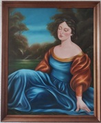 Obraz olejny rama Chwila Refleksji 80/100 cm