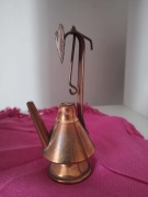 Antyk ozdoba miedziana oliwiarka 