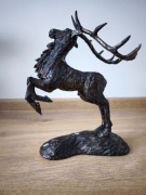 Rzeźba figura jelenia metal