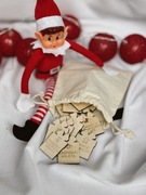 Zestaw 24 zadań adwentowych drewniane tabliczki