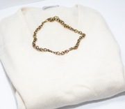 Naszyjnik wisiorek wisior łancuch gruby zloty