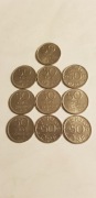 50 Ore Szwecja od 1964r do 1979r 10 szt.Miedzionikiel.