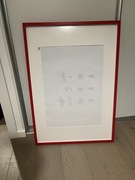 Ramka 70x100 czerwona IKEA