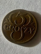 Okazja Sprzedam rzadkie 5 groszy 1934 piękna sztuka