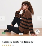 Damski sweter w paski Essentials L