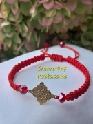 Srebro 925 Pozłacane Bransoletka sznurkowa Regulowana 