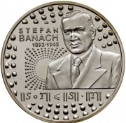 Srebrna moneta 10zł STEFAN BANACH  0,42 oz uncji Ag 999. Czytaj opis