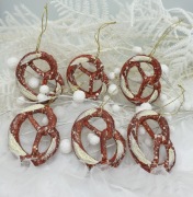 Zawieszki pierniczki precelki - 6 sztuk